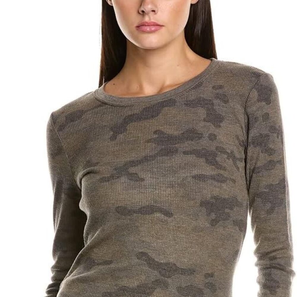 Michael Stars Juliet Camo Thermal Tee XS